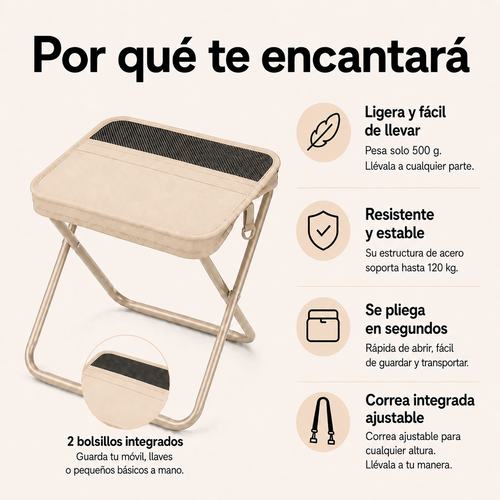 NomadChair — Silla Bolso Portátil